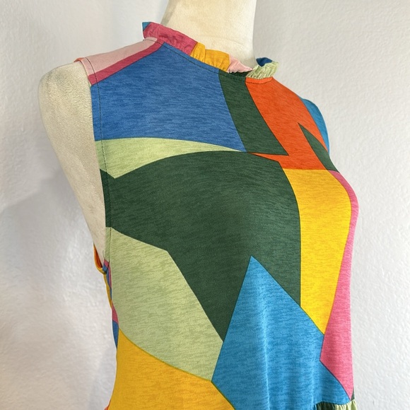 NWOT BELLA BELLA BY GG Geo Print Midi Dress (Large) - Picture 6 of 10